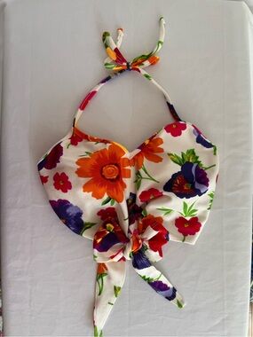 Kortni Jeane Tied Up Top Textured Floral